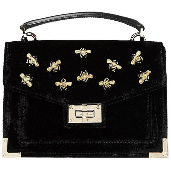The Kooples Mini Emily Bag in Embroidered Velvet - Picture 3 of 8